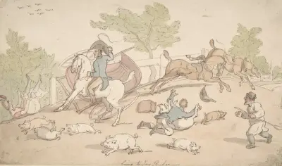 Till Ivy Bridge av Thomas Rowlandson