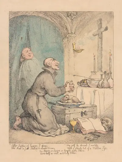 Holy Friar von Thomas Rowlandson
