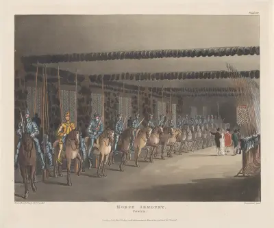 Horse Armoury, Tower of London, Thomas Rowlandson