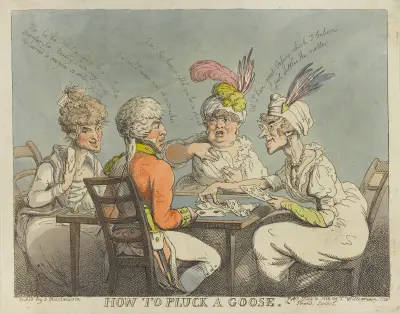 How to pluck a goose von Thomas Rowlandson