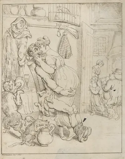 Hug-Mug-Gin av Thomas Rowlandson