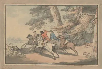Jaktscen av Thomas Rowlandson