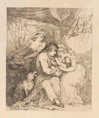 Jack at home., Thomas Rowlandson
