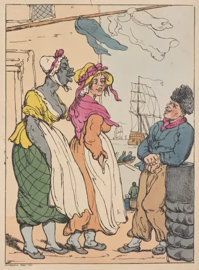 Jack Tar admiring the fair sex av Thomas Rowlandson