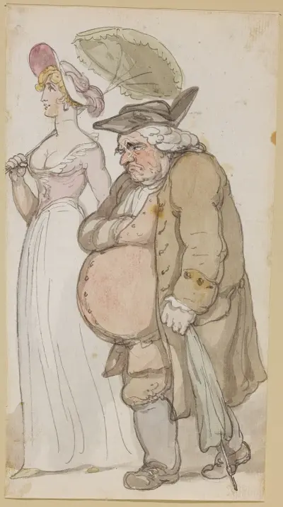 Dam och herre av Thomas Rowlandson