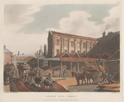Leaden Hall Market av Thomas Rowlandson