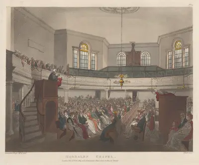 Magdalen Chapel av Thomas Rowlandson