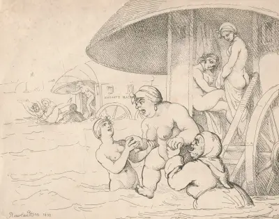 Margate bathers, Thomas Rowlandson