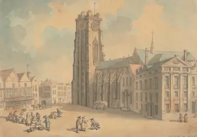Mechlin or Malines av Thomas Rowlandson