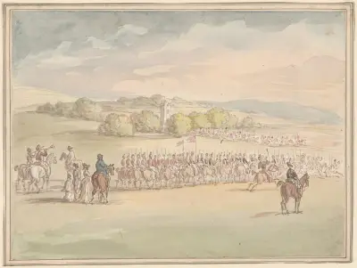Military review, Thomas Rowlandson