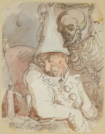 Mirth extinguished, Thomas Rowlandson