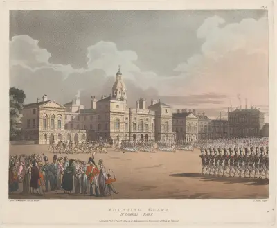 Vaktparad i St. James’s Park av Thomas Rowlandson