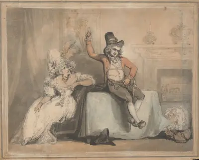 Mr. Bannister and Miss Orser av Thomas Rowlandson