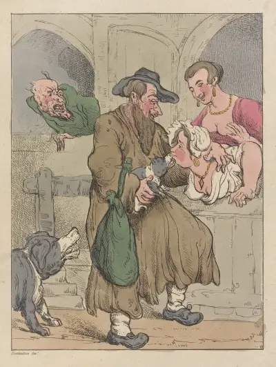 Mrs. Smouch longing for Piggy, Thomas Rowlandson