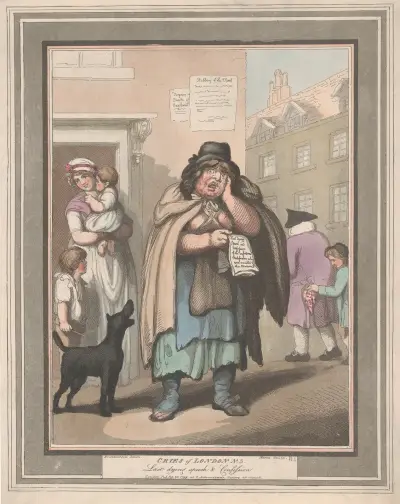 No.3; Last Dying Speech and Confession av Thomas Rowlandson