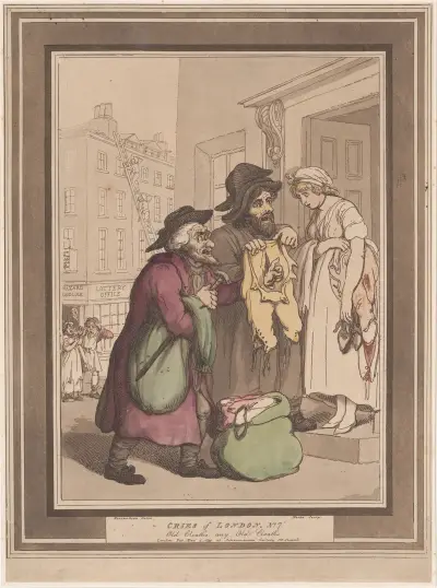 No.7; Old Clothes, Thomas Rowlandson