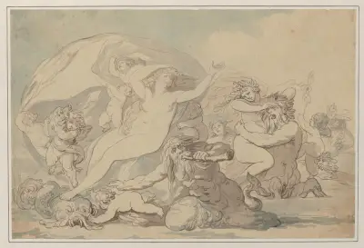 Nymfer och tritoner av Thomas Rowlandson