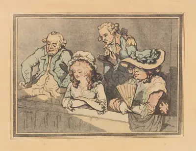 Opera box with two couples, Thomas Rowlandson