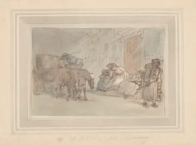 Pall Mall at 4 o’clock in the morning, Thomas Rowlandson