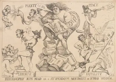 Philosophy run mad or a stupendous monument of human wisdom, Thomas Rowlandson