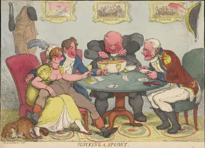 Plucking a spoony av Thomas Rowlandson