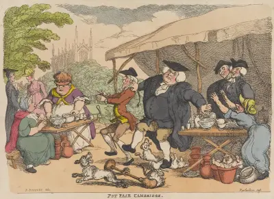 Pot Fair Cambridge von Thomas Rowlandson
