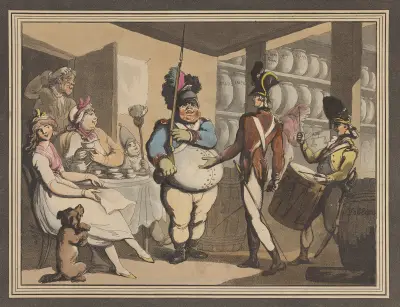 Privat borrning av Thomas Rowlandson