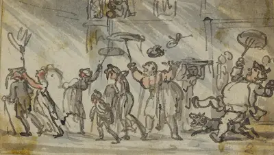 Rainstorm, Thomas Rowlandson