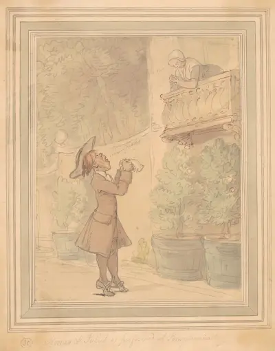 Romeo and Juliet von Thomas Rowlandson
