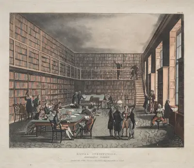 Royal Institution, Albemarle Street, Thomas Rowlandson