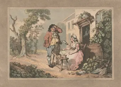 Lantlig uppvaktning av Thomas Rowlandson