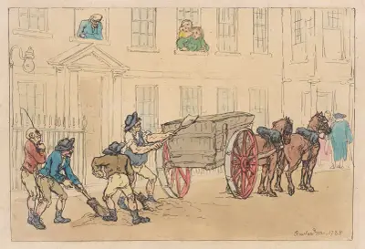 Scavenger’s cart, Thomas Rowlandson
