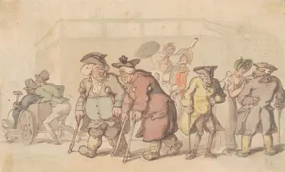 Scene at Bath, Thomas Rowlandson