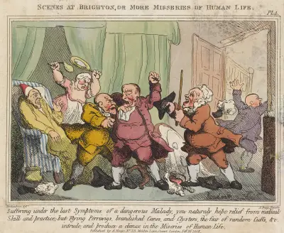 Scenes at Brighton, or more miseries of human life von Thomas Rowlandson