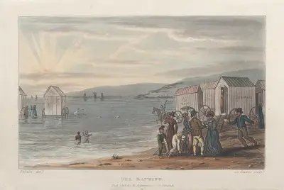 Sea Bathing, Thomas Rowlandson