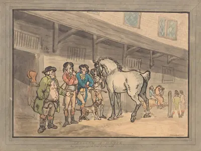 Selling a horse, Thomas Rowlandson