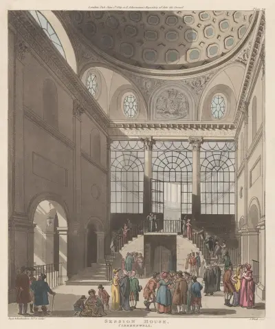 Session House, Clerkenwell av Thomas Rowlandson