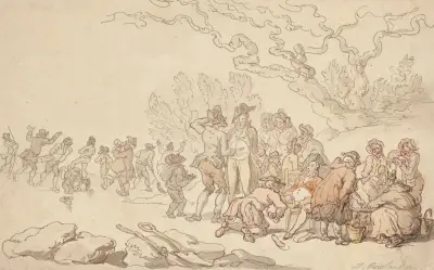Skridskor på Serpentine av Thomas Rowlandson