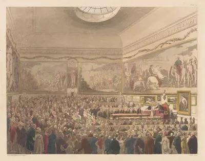 Society for the Encouragement of Arts av Thomas Rowlandson