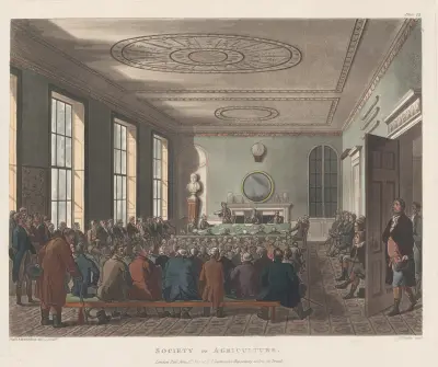 Society of Agriculture av Thomas Rowlandson