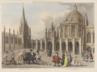 St. Mary’s Church. Radclivian Library, Thomas Rowlandson