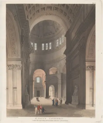 St. Paul’s Cathedral, Thomas Rowlandson