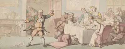 Stage struck ; Or digging in all the world’s a stage von Thomas Rowlandson