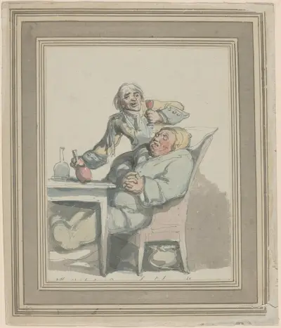 Stulen wine av Thomas Rowlandson