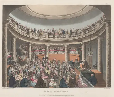 Surrey Institution, Thomas Rowlandson
