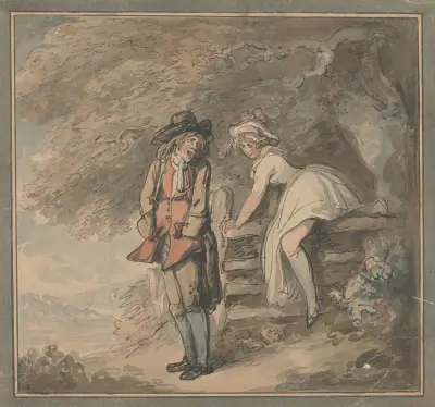 Att ta en smutsig fördel av Thomas Rowlandson