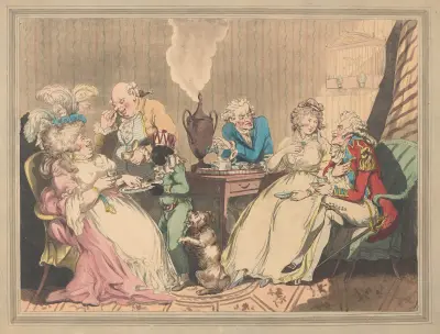 Tea on shore, Thomas Rowlandson
