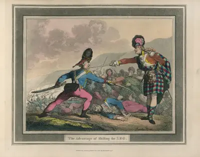 Fördelen med att skifta benet av Thomas Rowlandson
