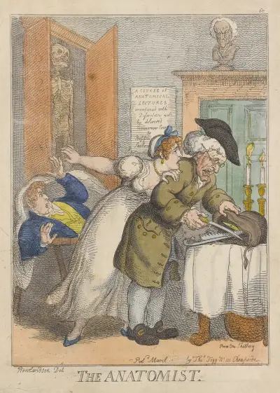 The anatomist, Thomas Rowlandson