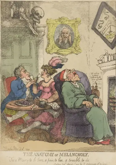 Melankolins anatomi av Thomas Rowlandson